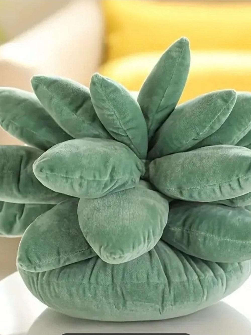 Stuffed Cactus Green/Sage Plant Cushion Decorative Throw Pillow